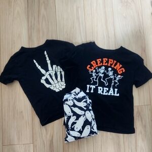 Creeping It Real Kids Halloween Shirt - Black